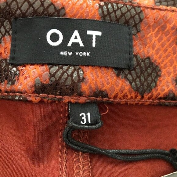 OAT Womens Leopard Print Zip Front Mini Skirt Size 31 - Picture 6 of 8